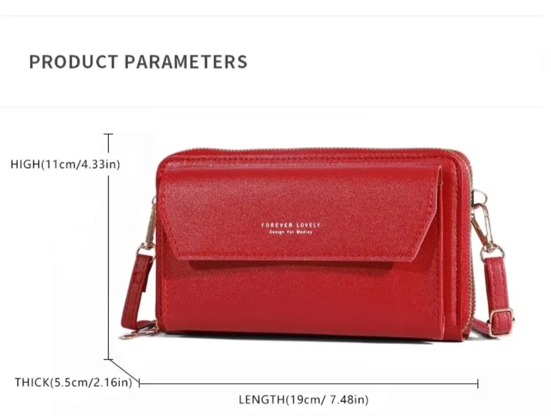 Bolso Billetera Cruzada con Correa